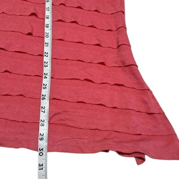 Alyx Sleeveless Pink Tiered Top With Lace Detail - Size M - Picture 7 of 8